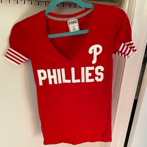 PINK Phillies Baseball Tee